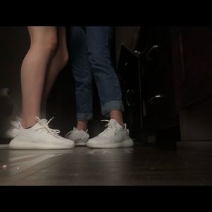 NEW triple white yeezys